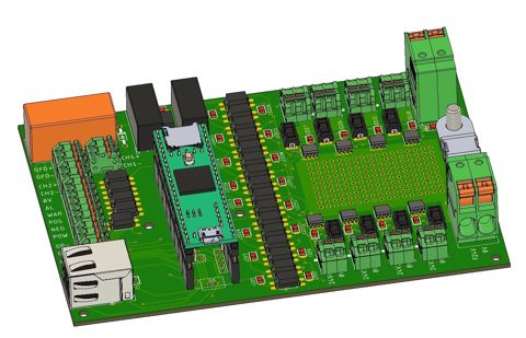 DROV-PCB-086 REV1 8CH 24V switch with BFI and megacon input